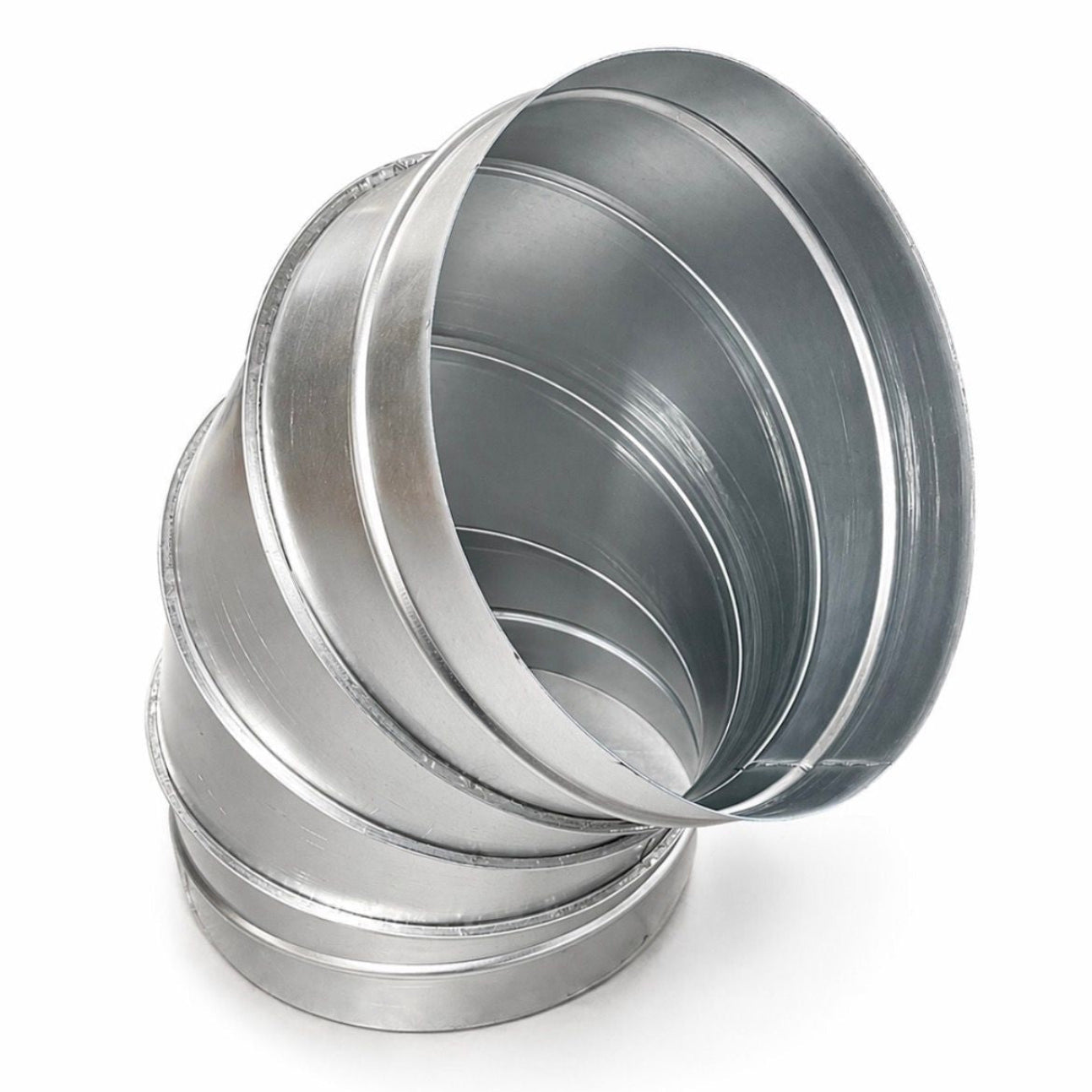 60 degree segmented bend for galvanised steel spiral ventilation systems that conform to DW144.