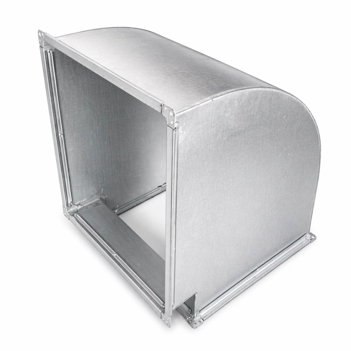 Galvanised Radius 90 Degree Bend Duct for ventilation systems that conforms to DW144.